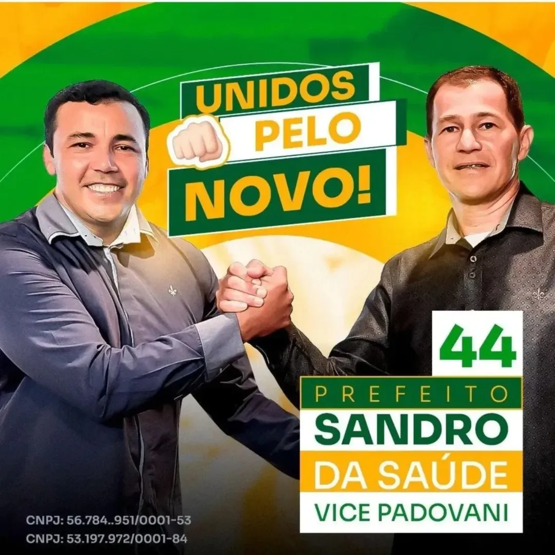 Prefeito Sandro Da Saúde Vice Padovani 2025 - 2028